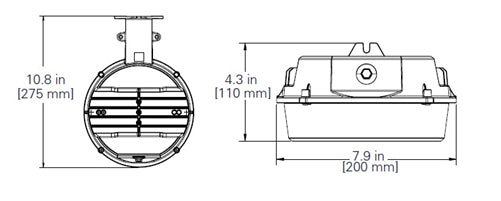 Halo ALB2A40GY 19.5W All-Pro LED Area and Wall Light, 2000 Lumens, 4000K, Gray