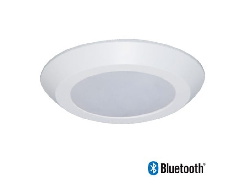 Halo Home BLD6089BLE40AWH 6" Backlit LED Downlight, 800 Lumens, 90 CRI, Selectable CCT 2700K-5000K, Bluetooth Mesh Wireless Control, 120V, Matte White