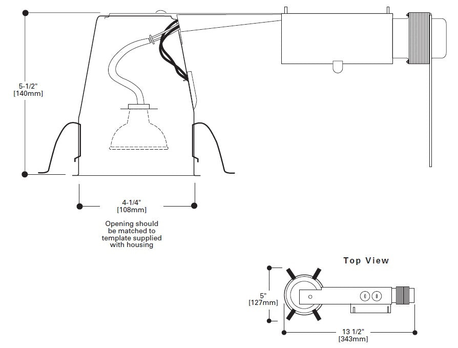 Halo Recessed ET400LVRAT 4" Remodel Low Voltage Non-IC Type Housing, Air Tight