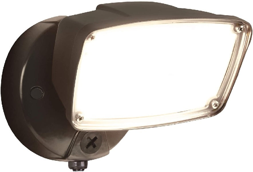 Halo FSL203TIB 22.5W LED Single Large Floodlight, SeleCCTable 3000K, 4000K, 5000K, 2000 Lumens, 80 CRI, Integrated Photocell