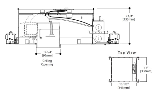 Halo Recessed H36LVICAT 3" Shallow Ceiling New Construction, Air Tight, 12V MR16, GU5.3 Socket, IC Type Housing