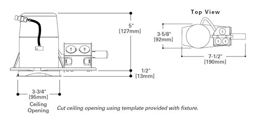 Halo Recessed H36RTAT 3" Line Voltage Shallow Ceiling Non-IC Type Remodel Housing, Air Tight, GU10 Socket
