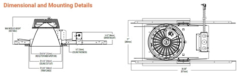 Halo Recessed Commercial HC810D010 8" New Construction Downlight LED Housing, 1000 Lumens, 120-277V, 50/60Hz, 0-10V 1%-100% Dimming at 120-277V on 0-10V Controls