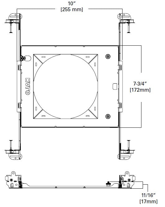 Halo Recessed HL6RSMF 6" Round and Square Mounting Frame