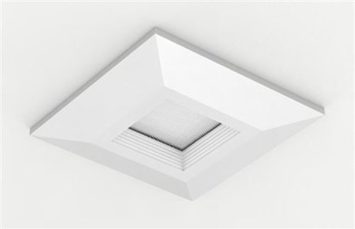 Halo Recessed HLBC4STRMMW 4" Square Designer Trim, Matte White
