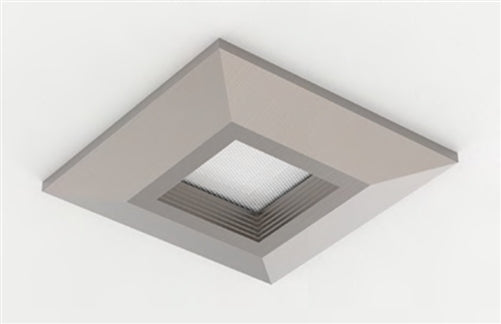 Halo Recessed HLBC4STRMSN 4" Square Designer Trim, Satin Nickel