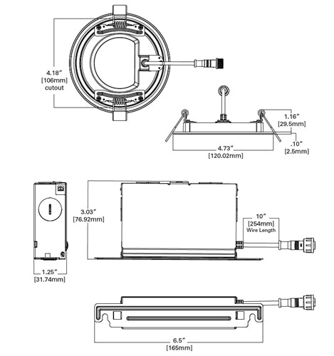 Halo Recessed HLBSL4069FS351EMWR 4" LED Smooth Lens Downlight, 600 Lumens,