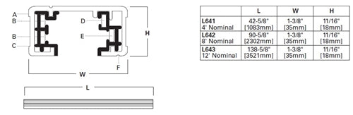 Halo Track Lighting L642P 8 ft Track - Miniature Two-Circuit Trac System, White Color