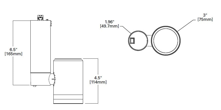 Halo Track Lighting L815SML05SP930P LED Statis Small Track Fixture, 500 Lumens, Spot Optic, 3000K Color Temperature, White