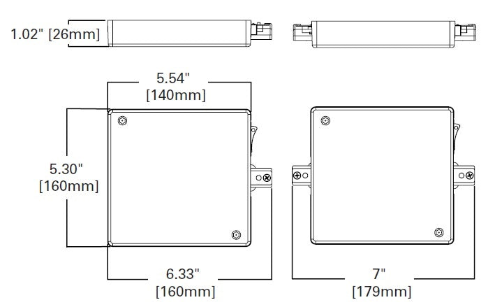 Halo Track Lighting LC903CB300P 300W Single Circuit Trac Current Limiter, Center Feed, White Color