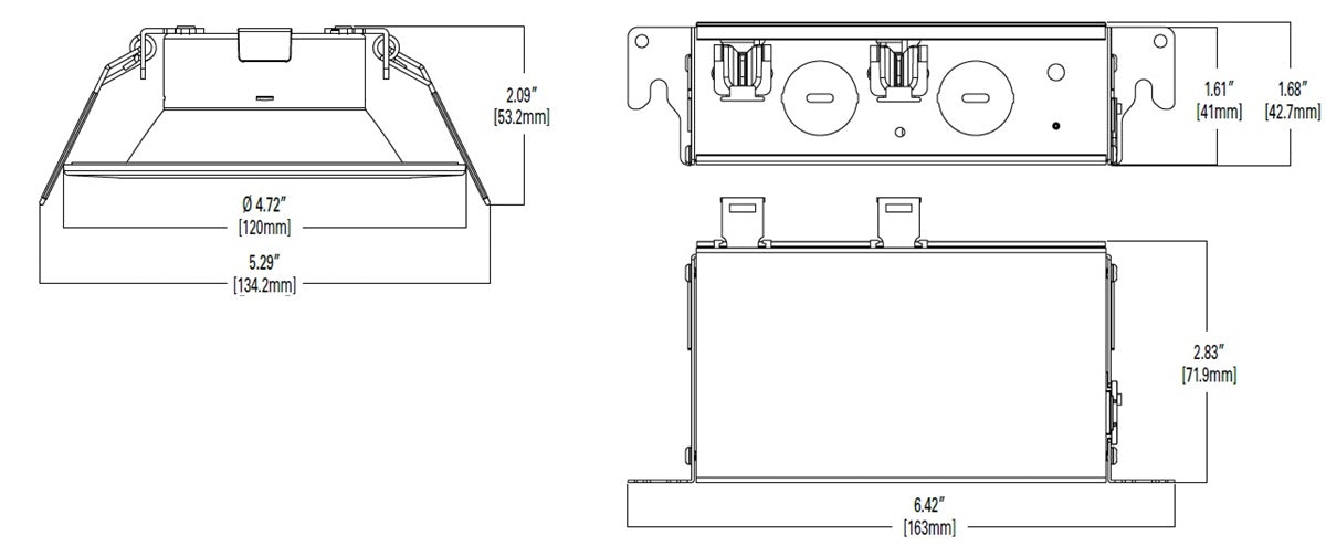 Halo Recessed LCR4089FSE010MW 4" Round All-Purpose Round LED Retrofit Module, 800 Lumens, 90 CRI, Field Selectable 2700K, 3000K, 3500K, 4000K or 5000K Color Temperature, 120-277V, 0-10V Analog 100% to 5% Dimming, Matte White