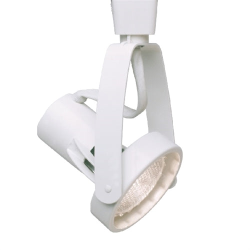 Halo Track Lighting LZR1320P 50W Line Voltage Front Loading Gimbal Lampholder, White