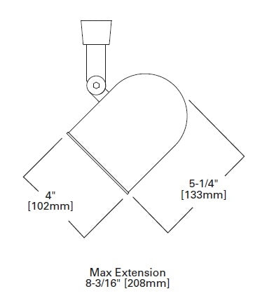 Halo Track Lighting LZR301P 50W PAR20 Line Voltage Rounback with Baffle, White