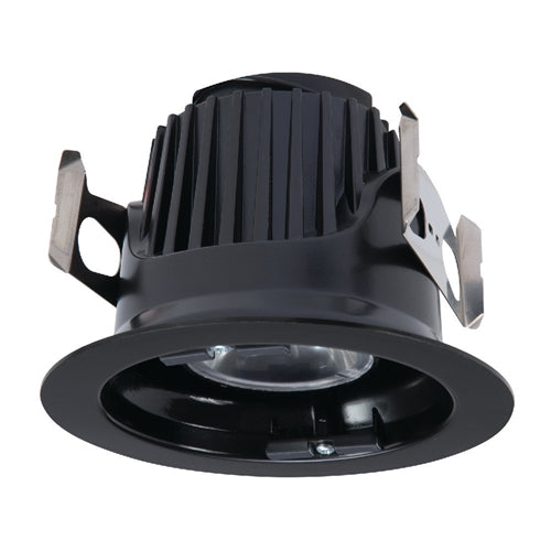 Halo Recessed ML4D09FL930E 4" Integrated LED Trim Module, 900 Lumens, Flood, 3000K, Black
