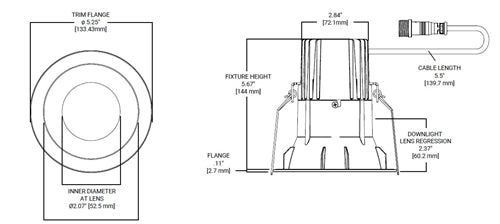 Halo Recessed ML4LSD2W1ERMW 4" Round Smooth LED Canless Downlight, 600 Lumens, 90 CRI, CCT Selectable Dim-to-Warm 3000-to-1800K or 2700-1800K, ?5% Phase Cut LE/TE Dimming, 120V, 40 Degrees Optic, Paintable Matte White
