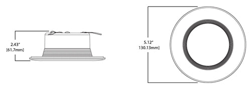 Halo Recessed RL4069BLE40AWH 4" All Purpose LED Retrofit Module with Bluetooth Mesh Connectivity, 90 CRI, CCT Adjustable Range 2700K-5000K