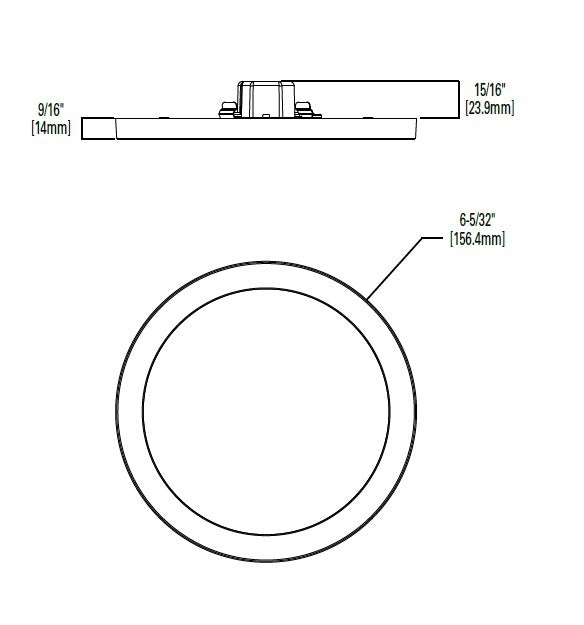 Halo Recessed SMD4R6930WH 4" Round LED Surface Mount Downlight, 700 Lumens, 90 CRI, 3000K, White Finish