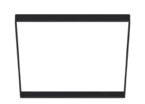 Halo Recessed SMX4STRMMB 4" Square Decorative Overlay, Matte Black