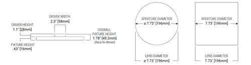 Halo Recessed SMX6RLSFS010 6" Round Surface Mount LED Downlight, Lumen Selectable 750/900/1200 Lumens, 90 CRI, Field Selectable CCT 2700/3000/3500/4000/5000K, Matte White, 0-10V 5%, 120-277V