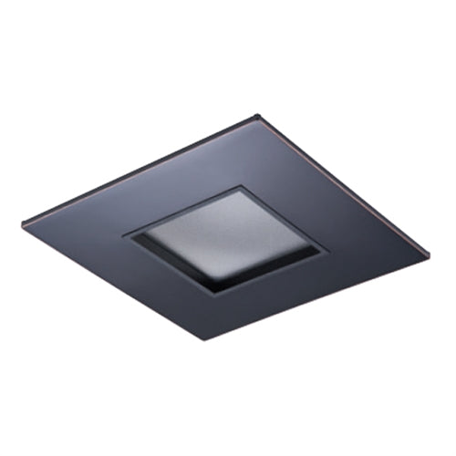 Halo Recessed TL44S2GORBBB 2" Square Lens Pinhole, Oil Rubbed Bronze Flange, Black Trim