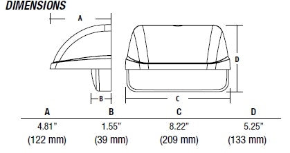 Hubbell Outdoor Lighting LNC-9LU-5K-3-DBT 22W 9 LEDs Compact Wallpack, Wall Mount, Full Cut Off, 120-277V, 5000K, Type III Distribution, Bronze Finish