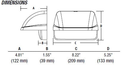 Hubbell Lighting Outdoor LNC-9LU-5K-3-1-PC4 22W 9 LEDs Compact Wallpack, Wall Mount, Full Cut Off, 5000K, Type III, 277V Photocontrol, Bronze Finish