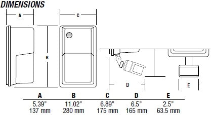 Hubbell Outdoor Lighting NRG-356L-4K-U 20W Perimeter LED Refractor Wallpack, Vandalproof, 120-277V, 0.1 Amps, Bronze Finish