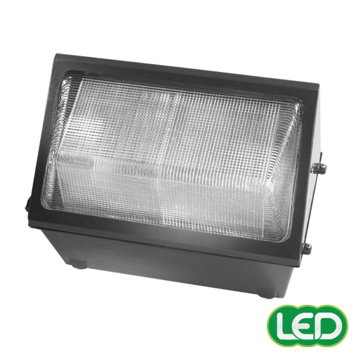 Hubbell Outdoor Lighting WGH-225L-4K-U-L 97W LED Glass Wallpack, 120-277V, Type IV Distribution, 10151 Lumens, 4000K, Bronze Finish