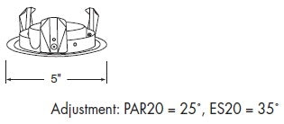 Juno Recessed Lighting 10-SC (10 SC) 4" Line Voltage Flush Gimbal Ring Trim, Satin Chrome Trim