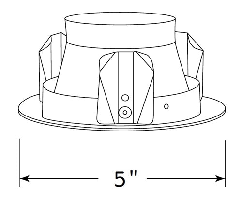 Juno Recessed Lighting 12 WBRZ 4" Line Voltage Perimeter Frosted Lens Trim, Aged Bronze Trim