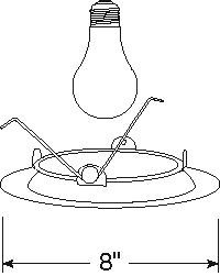 Juno Recessed Lighting 20-PW (20 PW) 6" LED, Line Voltage, Albalite Trim with Torsion Springs, Plastic White Trim