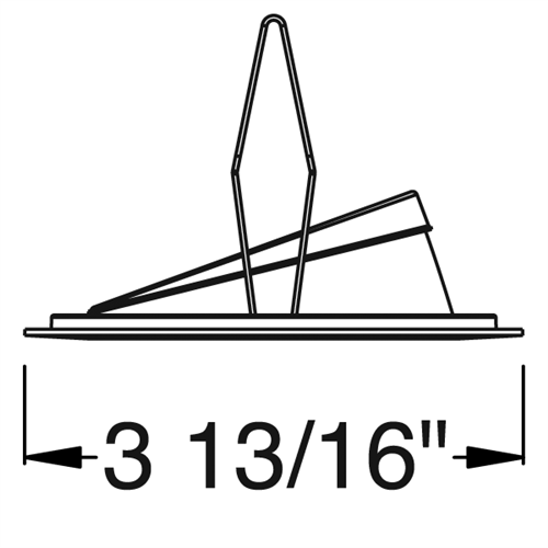 Juno Aculux Recessed Lighting 2001B-SF (2AC BS SF WET) 2" LED Round Adjustable Angle Cut Lensed Cone, Black Specular Self Flanged Trim