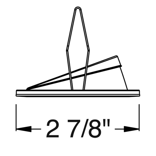 Juno Aculux Recessed Lighting 2001C-FM (2AC CS FM WET) 2" LED Round Adjustable Angle Cut Lensed Cone, Clear Specular Flush Mount Trim