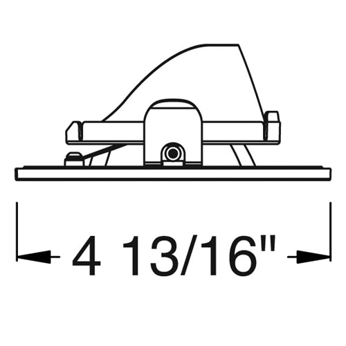 Juno Aculux Recessed Lighting 2001SQHZ-FM 2" LED Square Adjustable Angle Cut Reflector, Lensed, Haze Flush Mount Trim