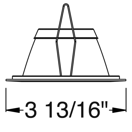 Juno Aculux Recessed Lighting 2002B-SF 2" LED, Low Voltage Round Lensed Downlight, Black Specular Self Flanged Trim