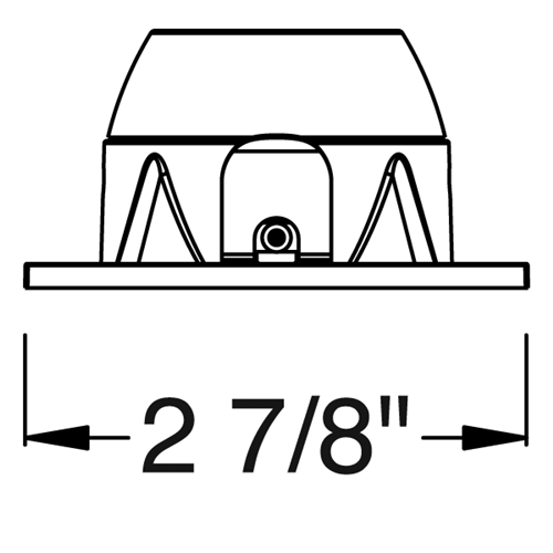 Juno Aculux Recessed Lighting 2002SQW-FM 2" LED Square Reflector, Lensed, White Flush Mount Trim