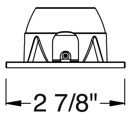Juno Aculux Recessed Lighting 2007SQW-FM 2" LED Square Parabolic Downlight Reflector, Flush Mount White Trim