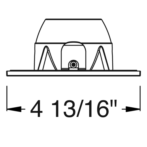 Juno Aculux Recessed Lighting 2007SQW-SF 2" LED Square Parabolic Downlight Reflector, Self Flanged White Trim