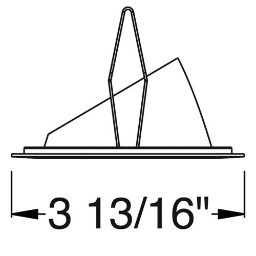 Juno Aculux Recessed Lighting 2008B-SFWH 2" LED, Low Voltage Round Adjustable Angle Cut Cone, Black Specular Self Flanged White Trim
