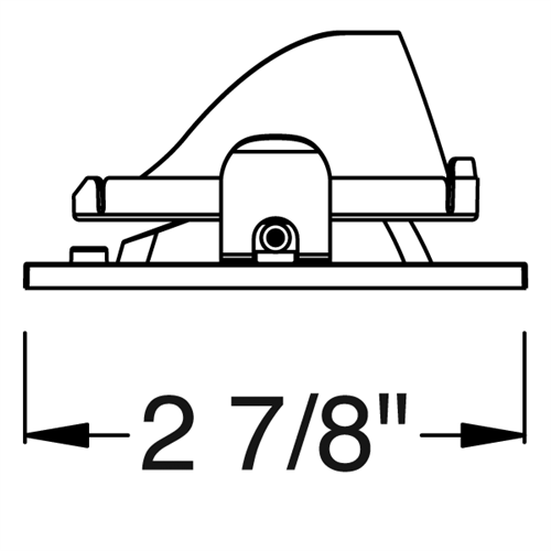 Juno Aculux Recessed Lighting 2008SQW-FM 2" LED Square Adjustable Angle Cut Reflector, White Flush Mount Trim