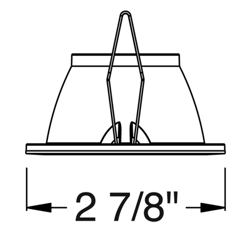 Juno Aculux Recessed Lighting 2009HZ-FM (2WW CD FM) 2009HZ-FM 2" LED Round Architectural Wall Wash Cone, Haze Specular Flush Mount Trim