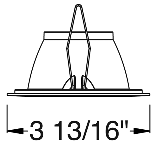 Juno Aculux Recessed Lighting 2009HZ-SFWH (2WW CD WHSF) 2009HZ-SFWH 2" LED Round Architectural Wall Wash Cone, Haze Specular Self Flanged White Trim