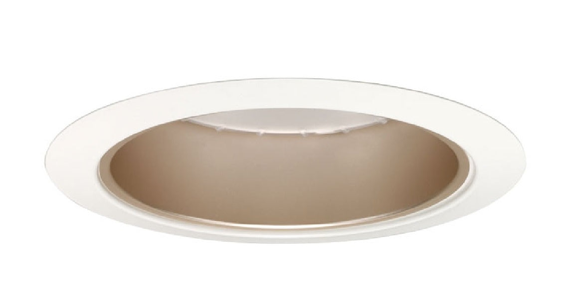 Juno Recessed Lighting 204WHZ-WH (204 WHZWH) 5" LED, Line Voltage Downlight Trim, Wheat Haze Reflector, White Trim
