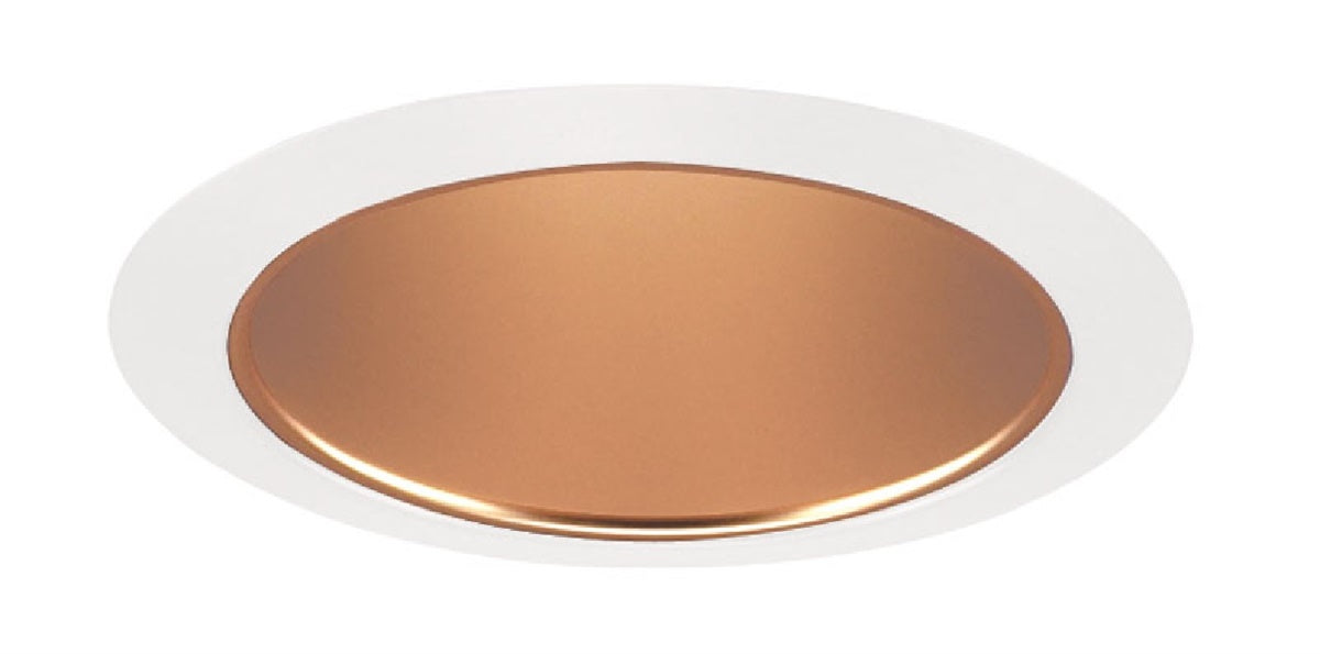Juno Recessed Lighting 206WHZ-WH (206 WHZWH) 5" Line Voltage Deep Cone Reflector Trim, Wheat Haze Reflector, White Trim