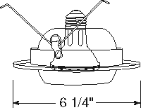 Juno Recessed Lighting 208NB-WH (208N BWH) 5" Line Voltage Adjustable Eyeball with Baffle Trim, Black Baffle, White Trim