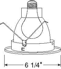 Juno Recessed Lighting 210N-SC (210N SC) 5" LED, Line Voltage, Compact Fluorescent, Shower Trim, Satin Chrome Trim