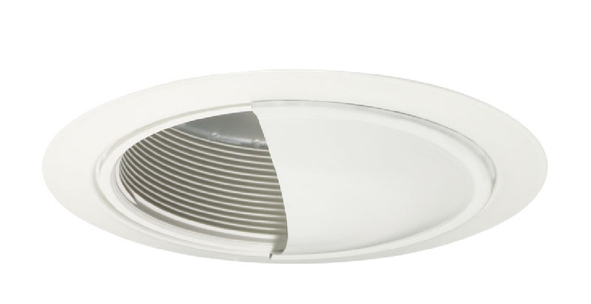 Juno Recessed Lighting 213G3W-WH (213G3 WWH) 5" LED Wall Wash Baffle Trim, White Baffle, White Trim Ring