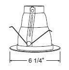 Juno Recessed Lighting 219WHZ-WH (219 WHZWH) 5" Compact Fluorescent, Cone Reflector Trim, Wheat Haze Reflector, White Trim