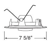 Juno Recessed Lighting 226W-WH (226 WWH) 6" Line Voltage, Cylinder Spotlight in Baffle Trim, White Baffle, White Trim