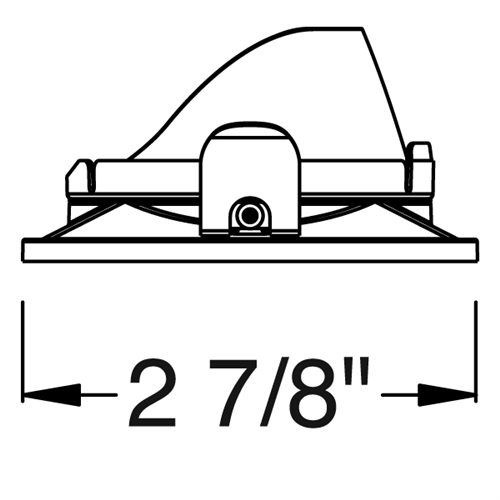Juno Aculux Recessed Lighting 2301SQ2BHZ-BL-FM 2" 2 Heads LED Regressed Lensed Pinhole Flush Mount Trim, Black Finish